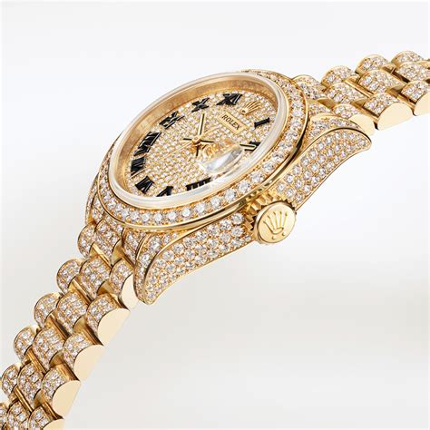 rolex lady datejust gold diamond|rolex lady datejust 2021.